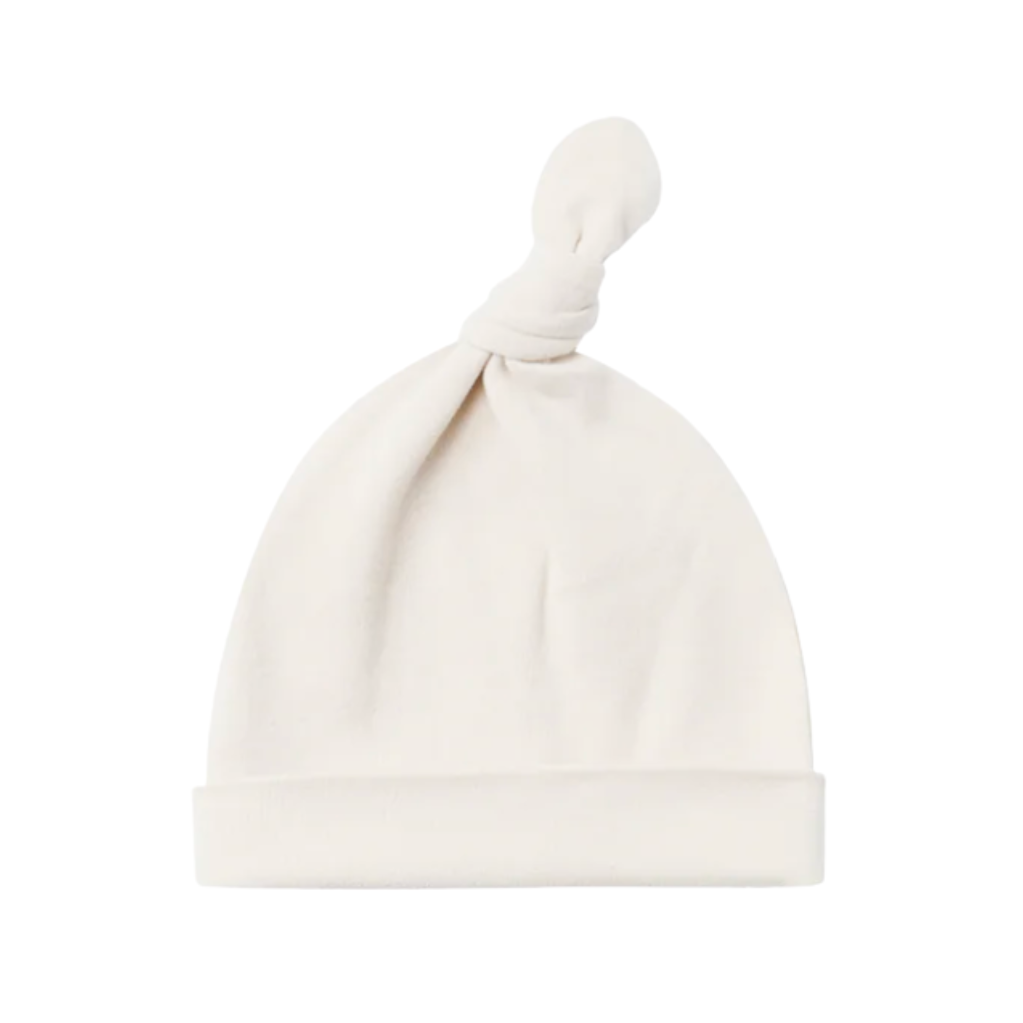 Quincy Mae Ivory Knotted Baby Hat | Organic Cotton Newborn Beanie
