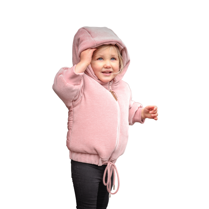 Velour Front & Back Winter Bomber Jacket | Cozy & Stylish Kids Outerwear | Mantel