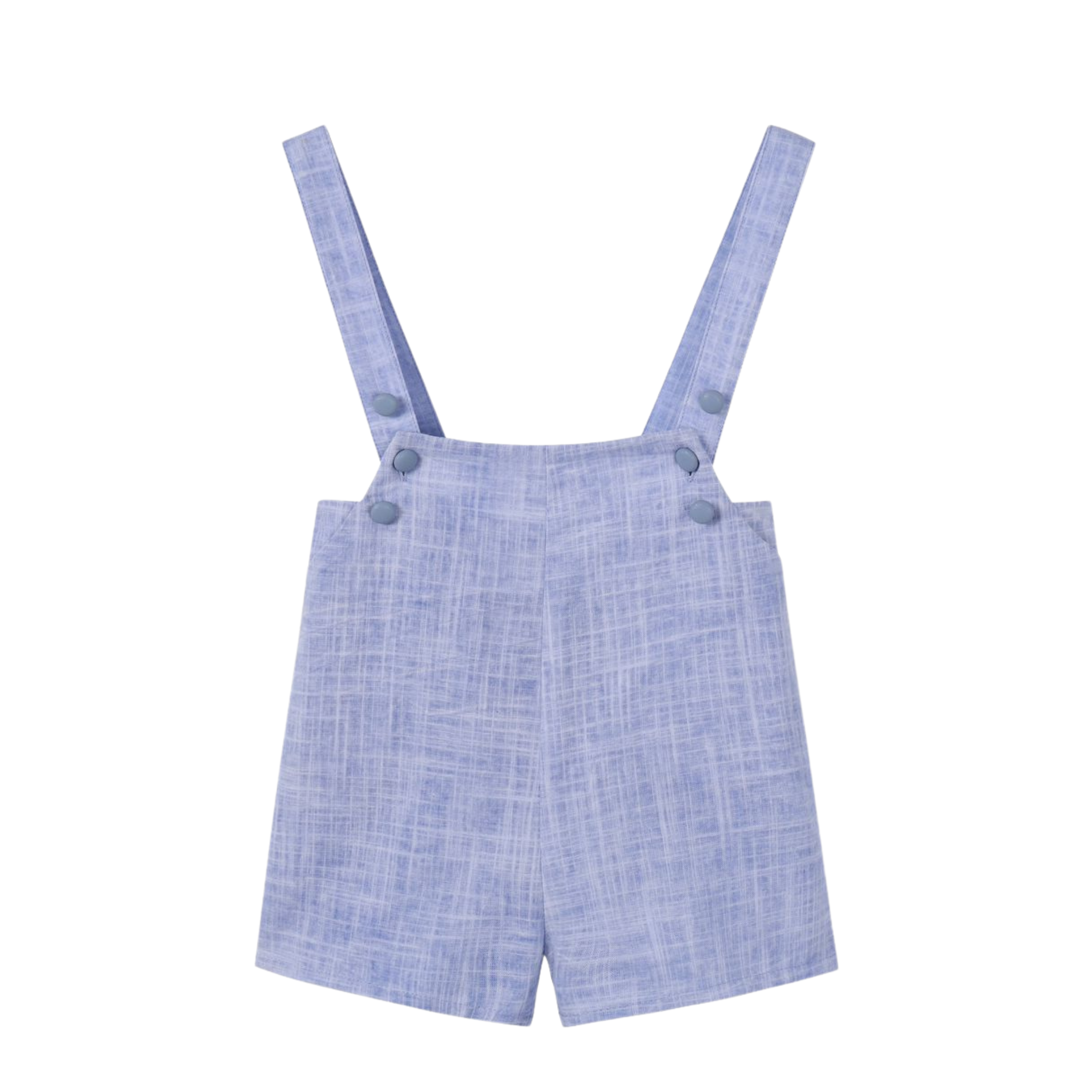 Nou Nelle Blue Linen Overalls – Kids’ Lightweight Everyday Wear