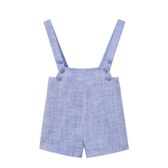 Nou Nelle Blue Linen Overalls – Kids’ Lightweight Everyday Wear