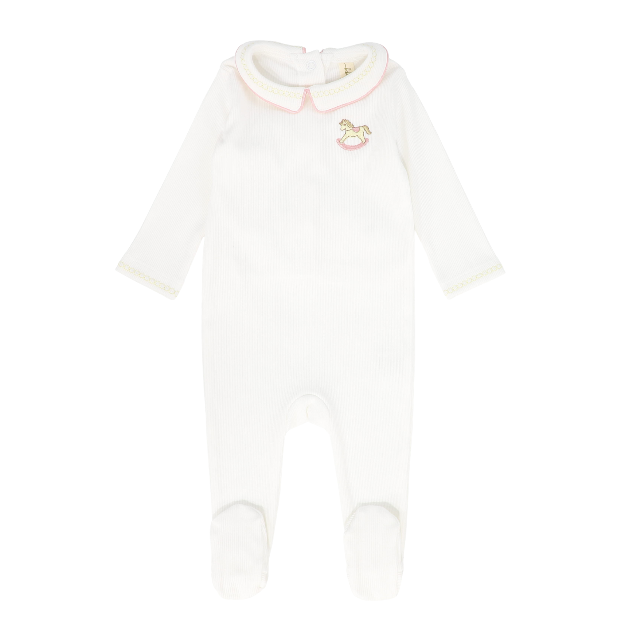 Rocking Horse Embroidered Footie