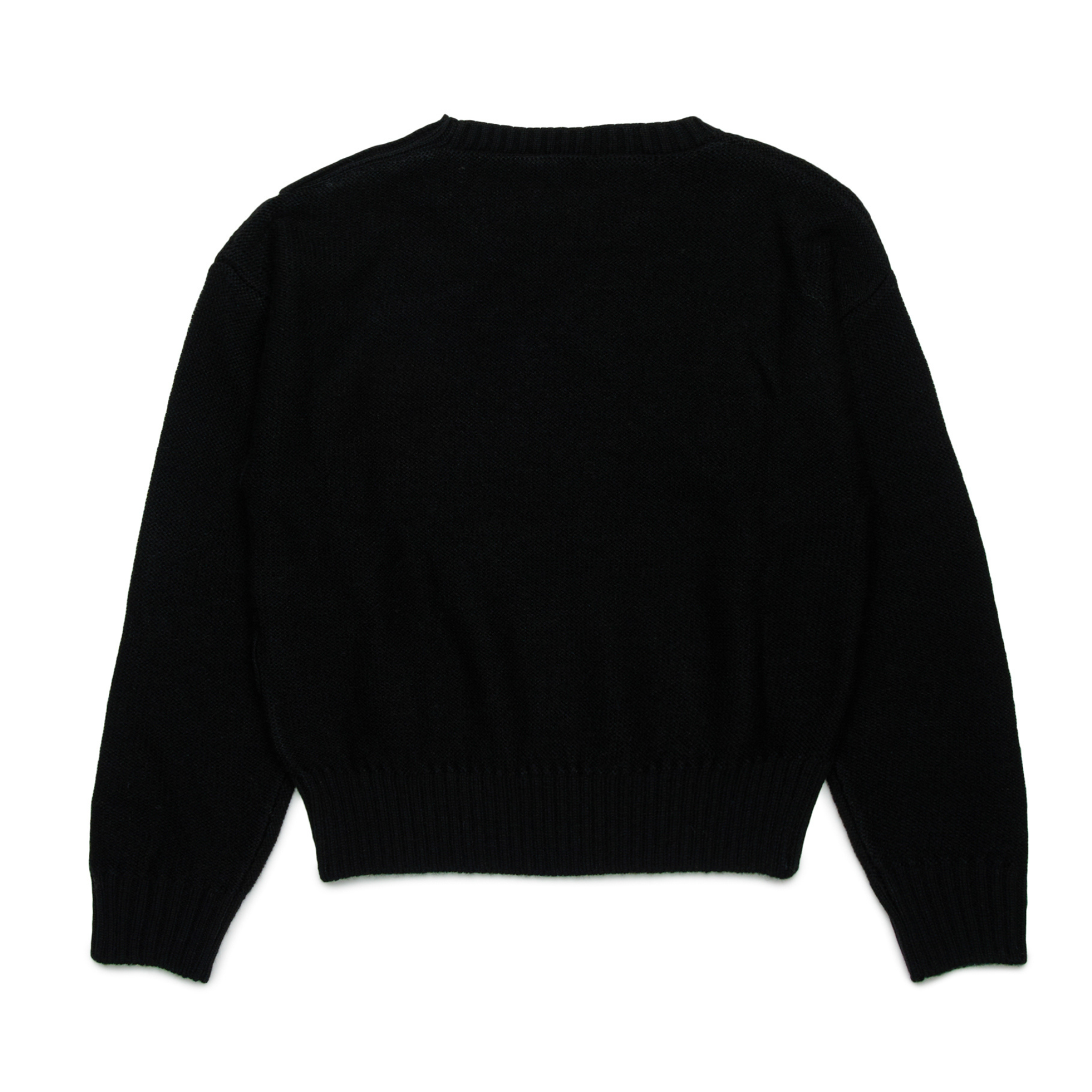 🖤 N21 Black Decorative Button Sweater – Italian Designer Luxury
