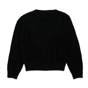 🖤 N21 Black Decorative Button Sweater – Italian Designer Luxury