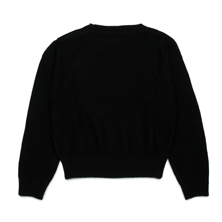 N21 Kids Decorative Button Jacket – Black Elegance