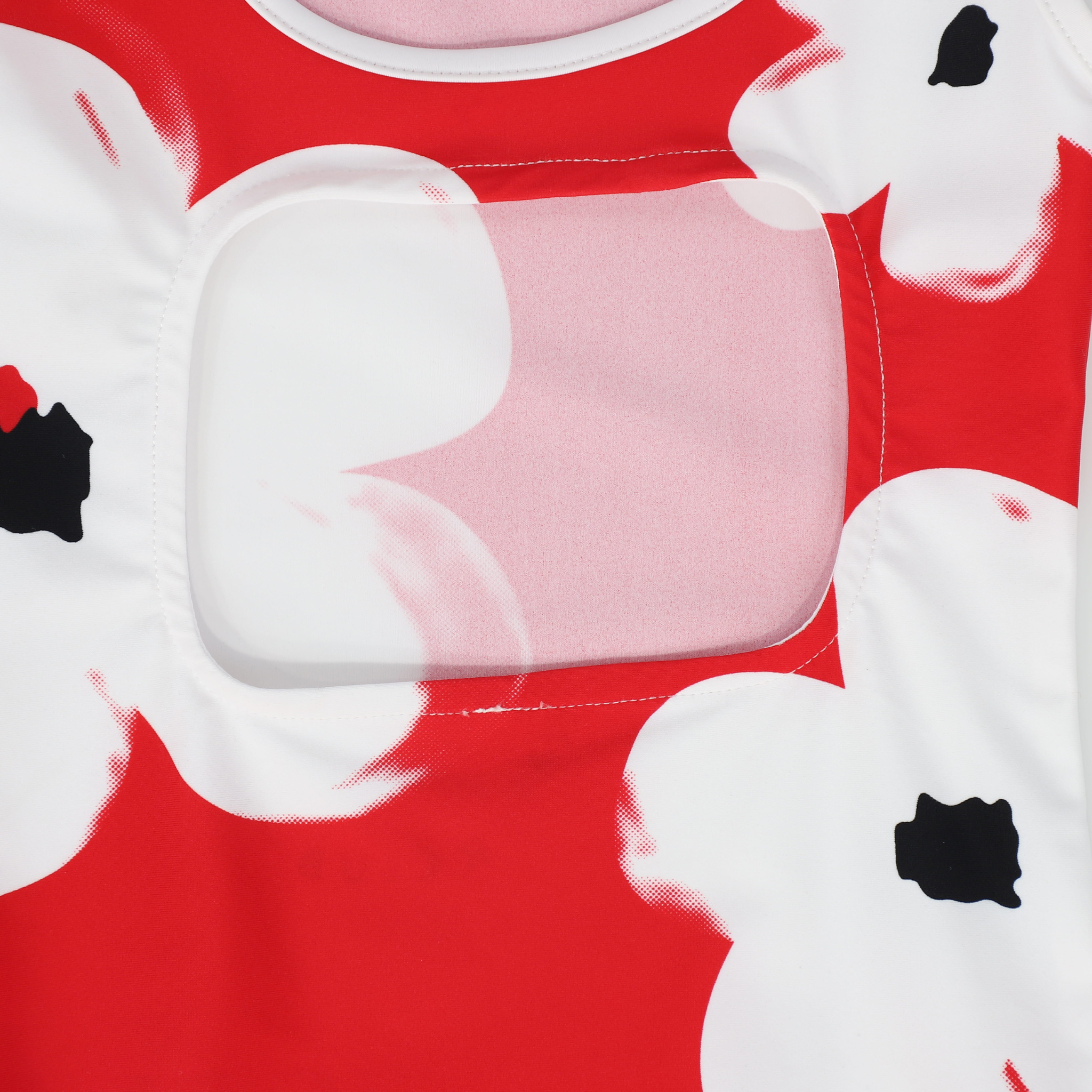 Flower Watercolor Swimsuit – Red | Girls’ One-Piece Swimwear