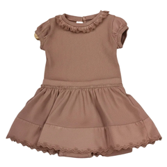 Snug Cap Sleeve Top and Skort Set Premium Neutral Coordinated Outfit Built-In Shorts