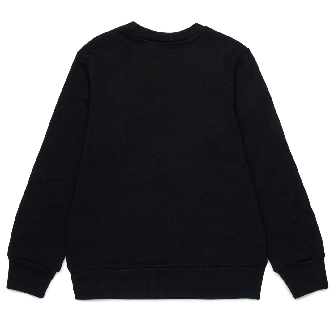 N21 Black Felpa Sweatshirt – Kids’ Designer Logo Pullover