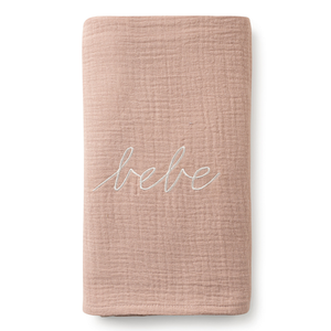 DH Gauze Bébé Swaddle – Soft Cotton Swaddle in Pink, White & Blue