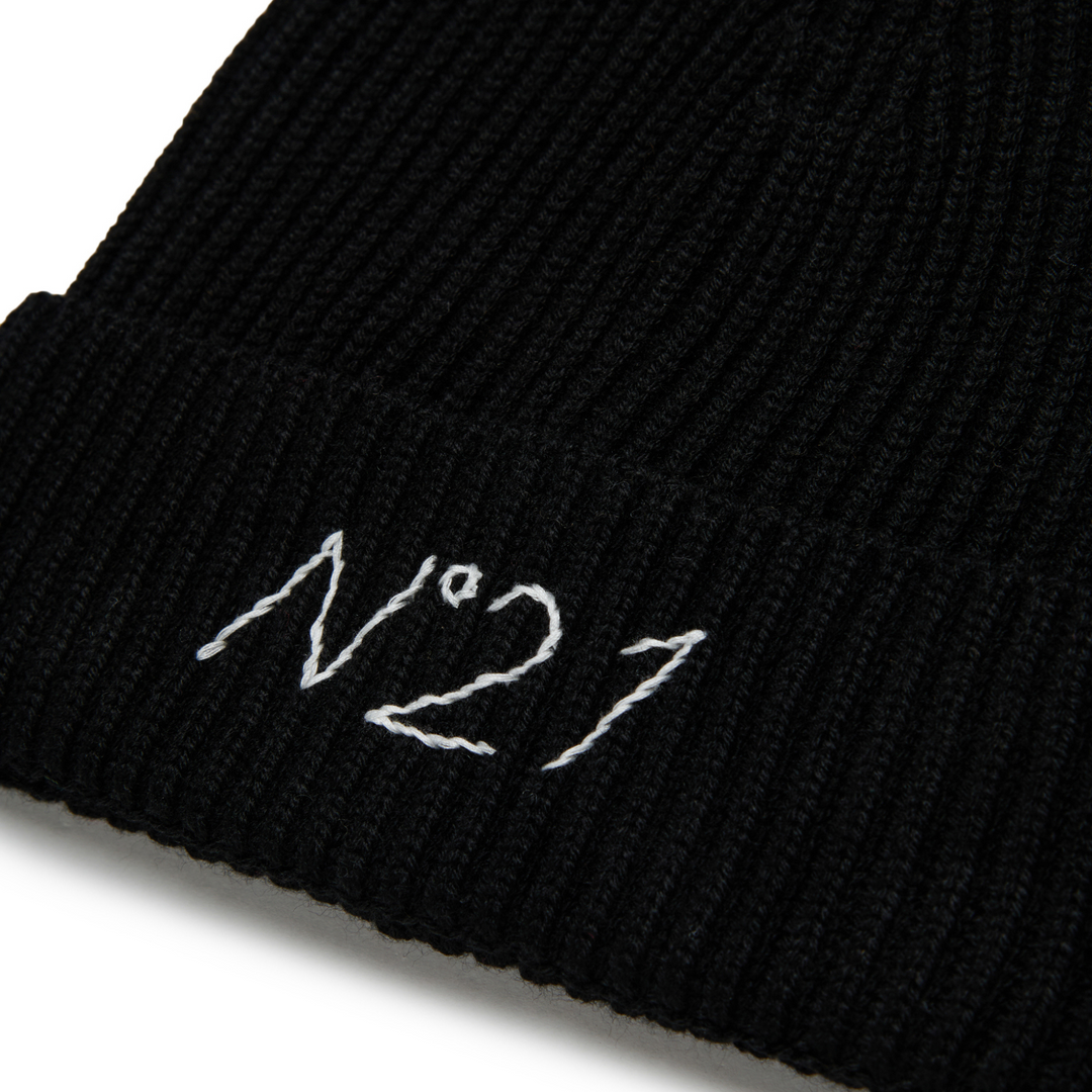 N°21 Kids Ribbed-Knit Beanie