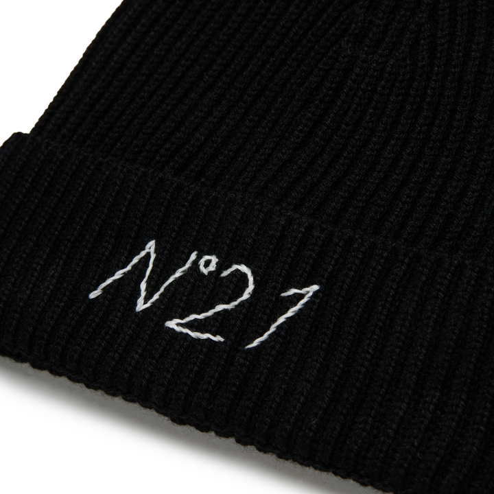 N°21 Kids Ribbed-Knit Beanie