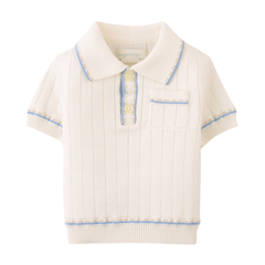 Gingersnaps Baby Reiner Polo Shirt with Striped Tipping Accents