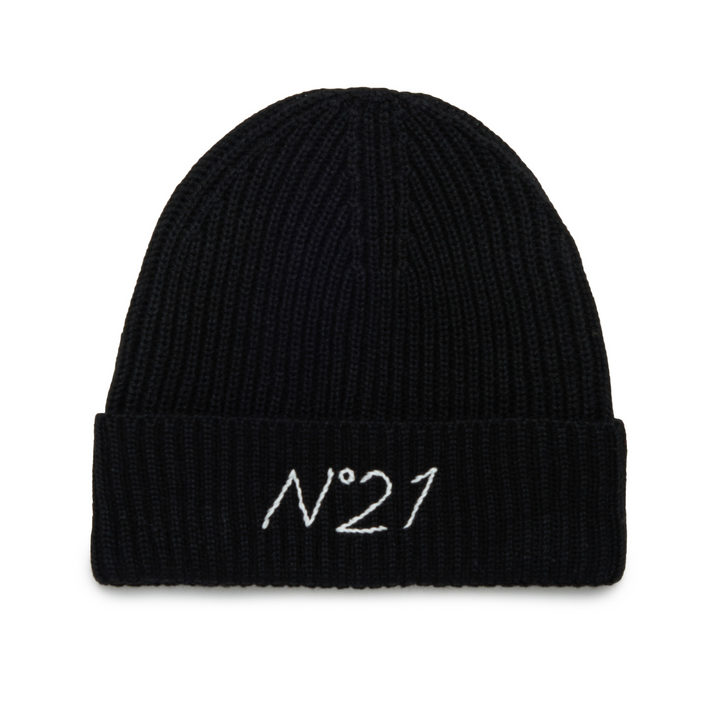 N°21 Kids Ribbed-Knit Beanie