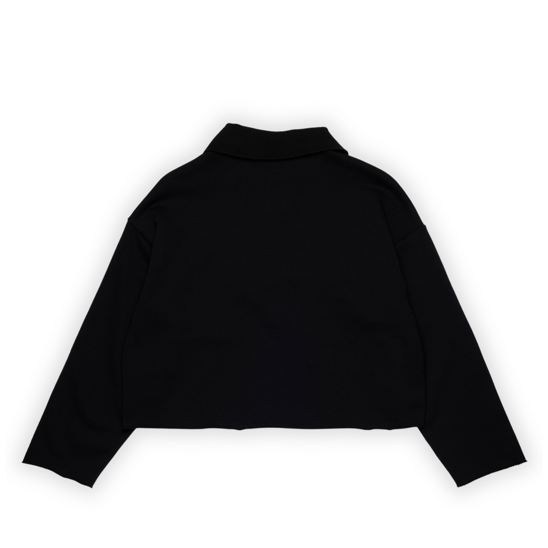 N°21 Girls Black Zip Sweatshirt with ❤️ Patch