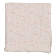Bee & Dee Muted Pink Birdcage Toile Swaddle Vintage Parisian Inspired Boutique Newborn Toddler Girls Nursery Accessory