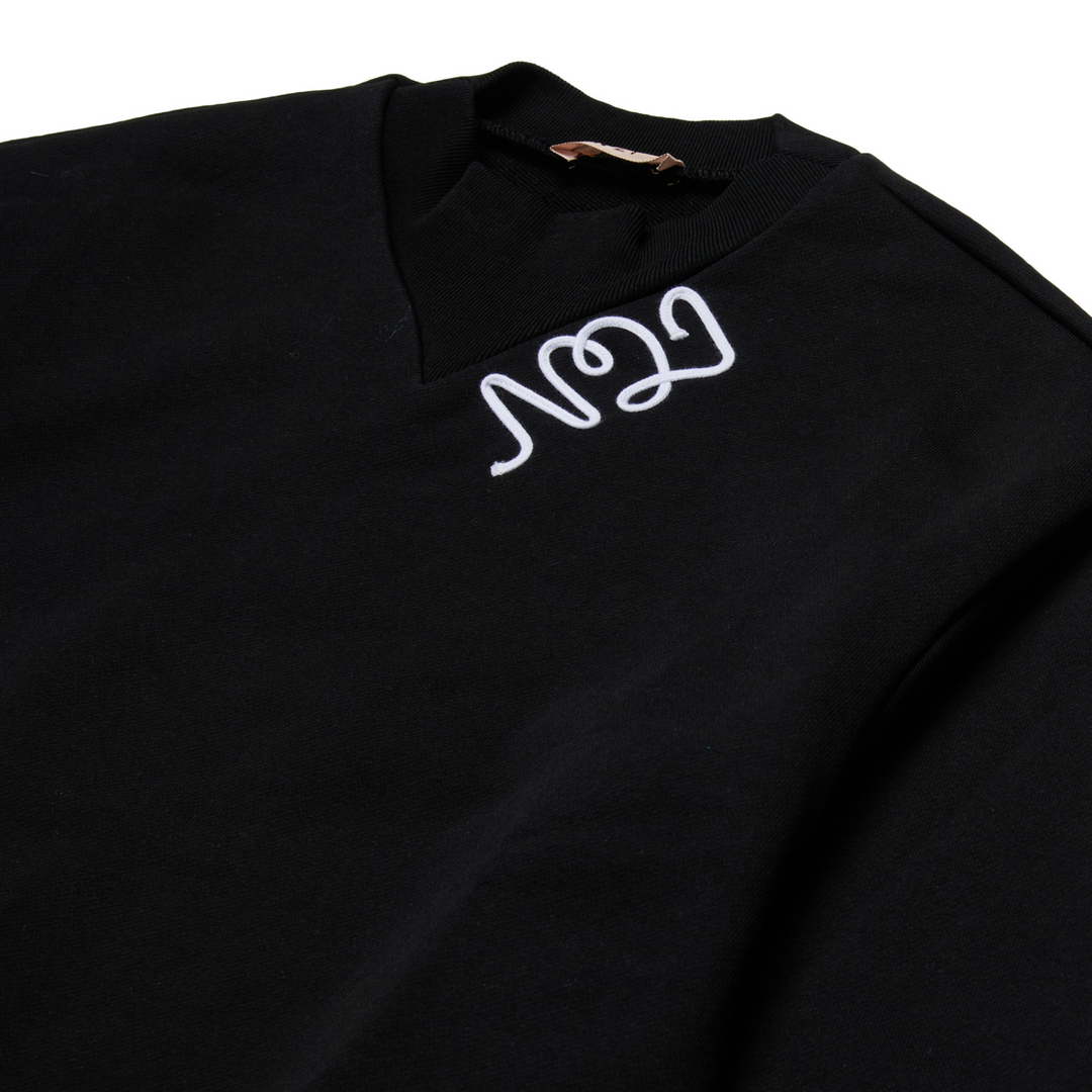 Nº21 Kids Logo-Patch Sweatshirt – Casual Designer Style