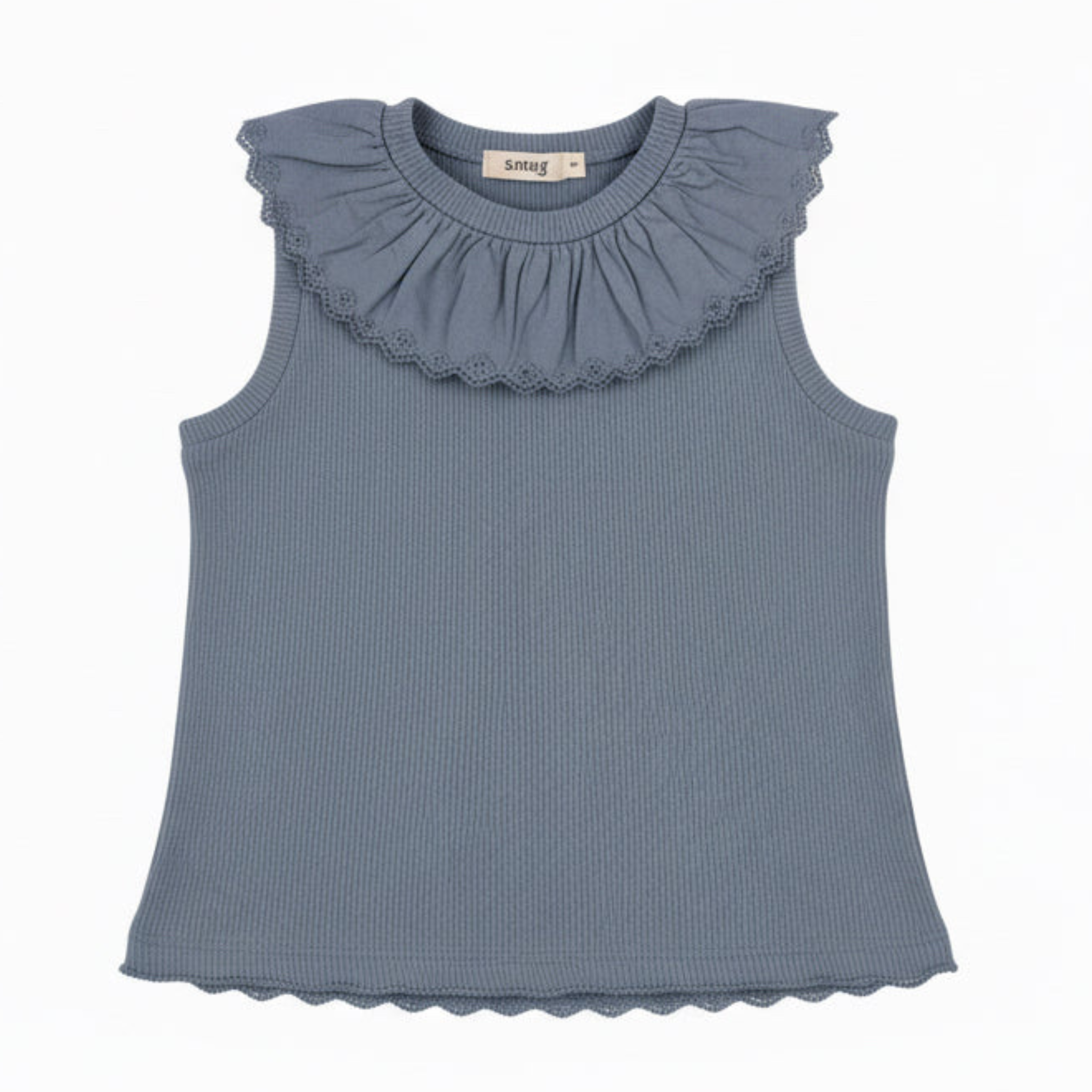 Snug Sleeveless Top and Skort Set Premium Neutral Coordinated Outfit Built-In Shorts
