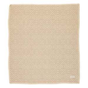 Bebe Organic Crochet Blanket – Taupe Baby Blanket