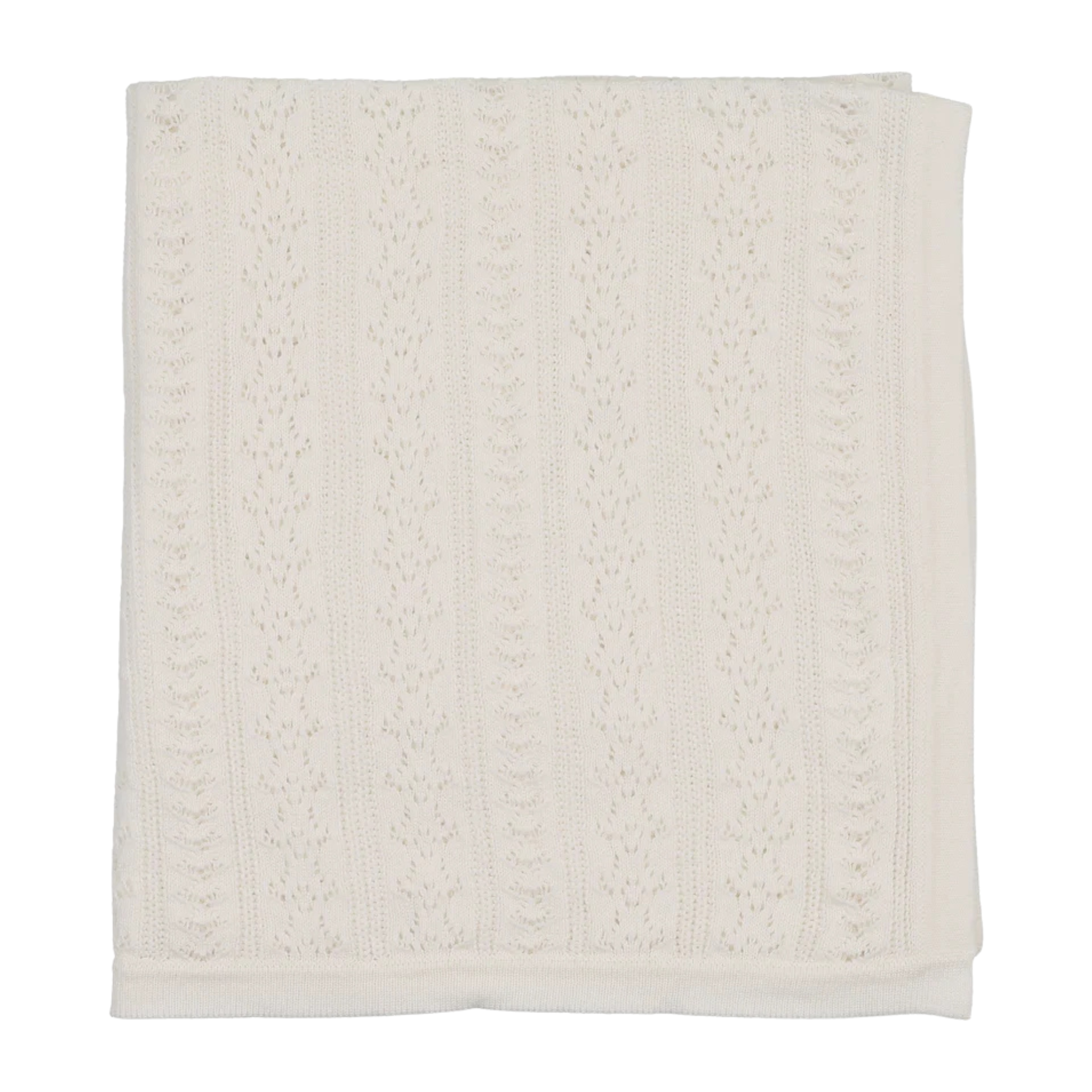 Bee & Dee Chalk White Intricate Blanket Textured Minimalist Boutique Newborn Toddler Luxury Accessory