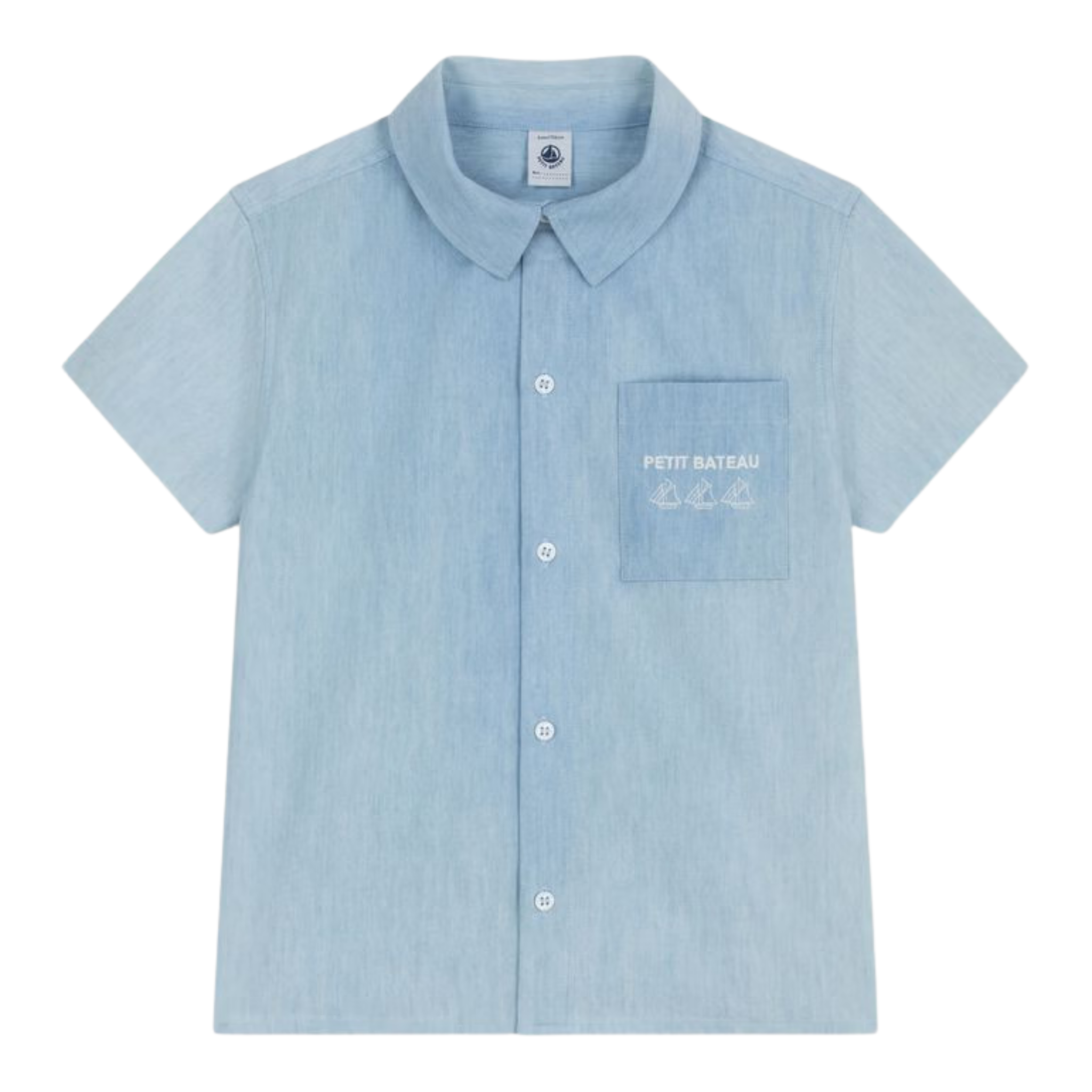 Petit Bateau - Boy SS Chambray Shirt