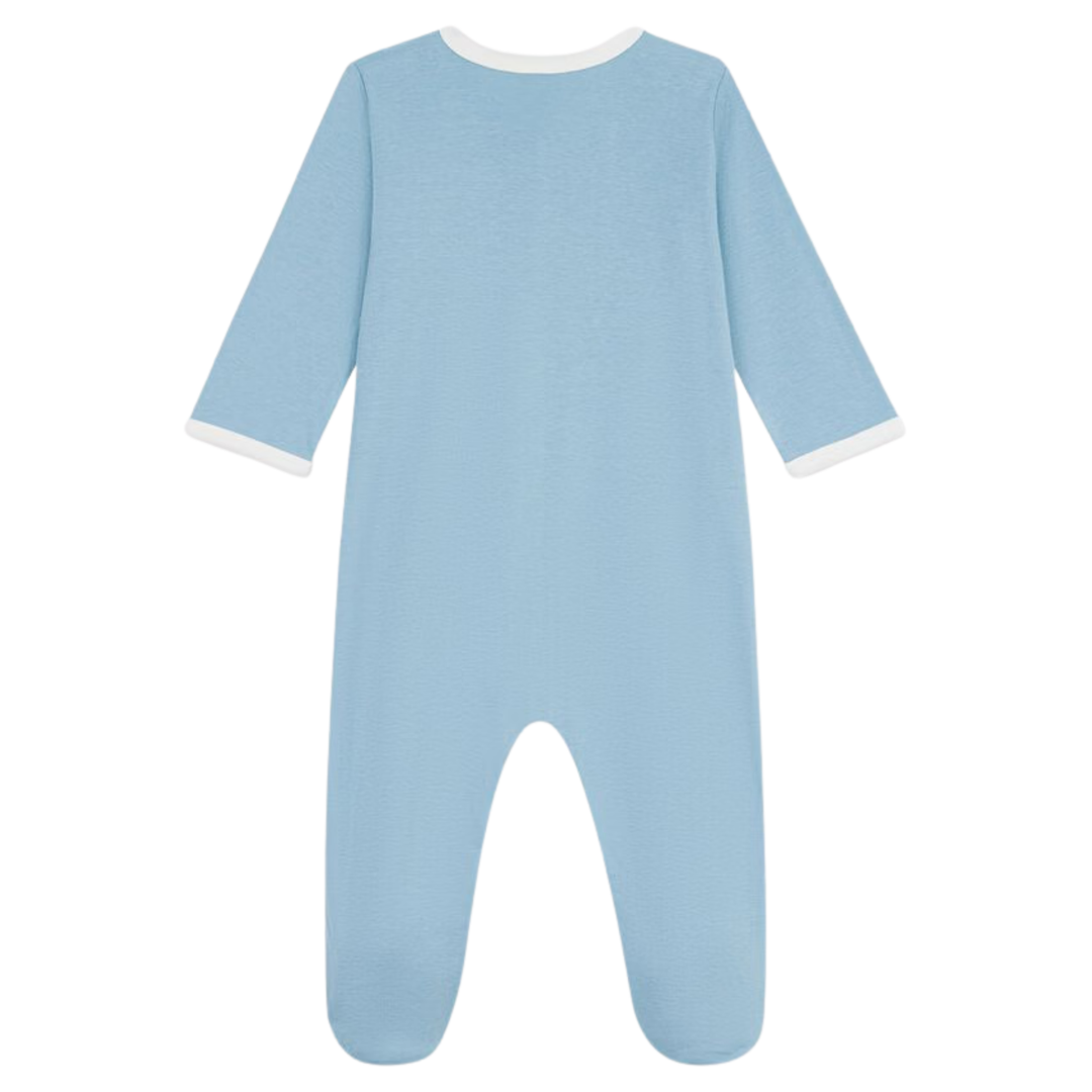 Petit Bateau Baby Front Snap Footie – Petit Amour Blue