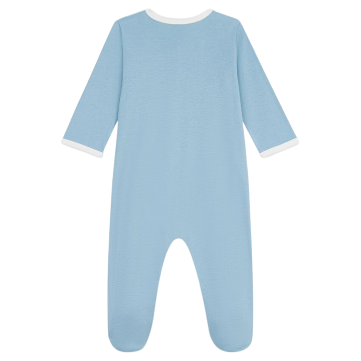 Petit Bateau Baby Front Snap Footie – Petit Amour Blue