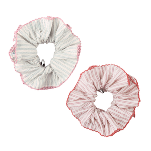 Gingersnaps Rue Scrunchies with Picoting Edges