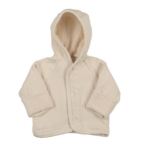 Bebe Organic Lumi Chenille Natural Jacket + Bonnet