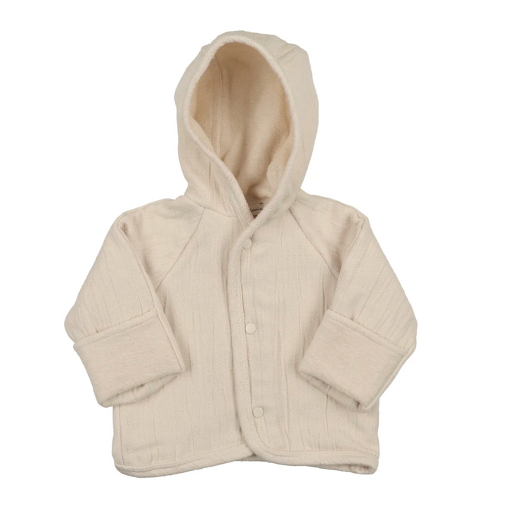 Bebe Organic Lumi Chenille Natural Jacket + Bonnet