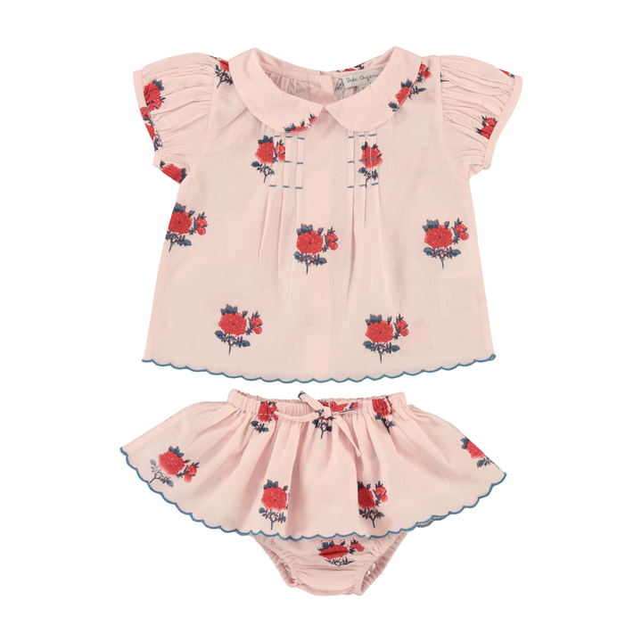 Bebe Organic La Vie En Rose April Baby Set – Floral Baby Outfit