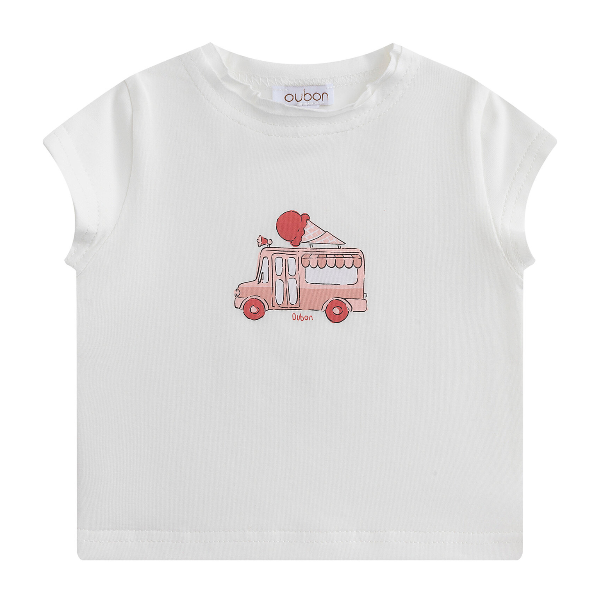 Oubon - Ice Cream Truck Tshirt + Bloomer Set Girls