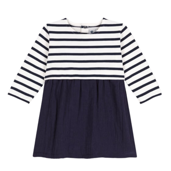 Petit Bateau | Baby Girl Stripe LS Dress