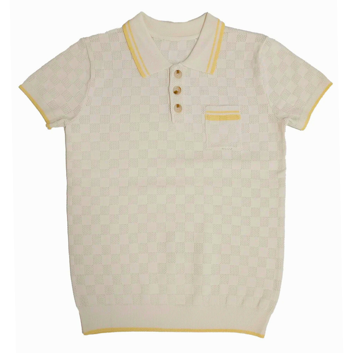 Kipp - Indigo Knit Sweater (Butter/Blue)