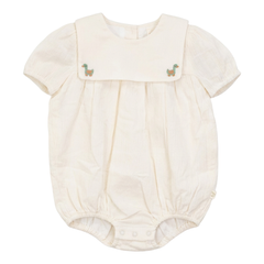 Pompomme - Embroidered Detail Romper BB