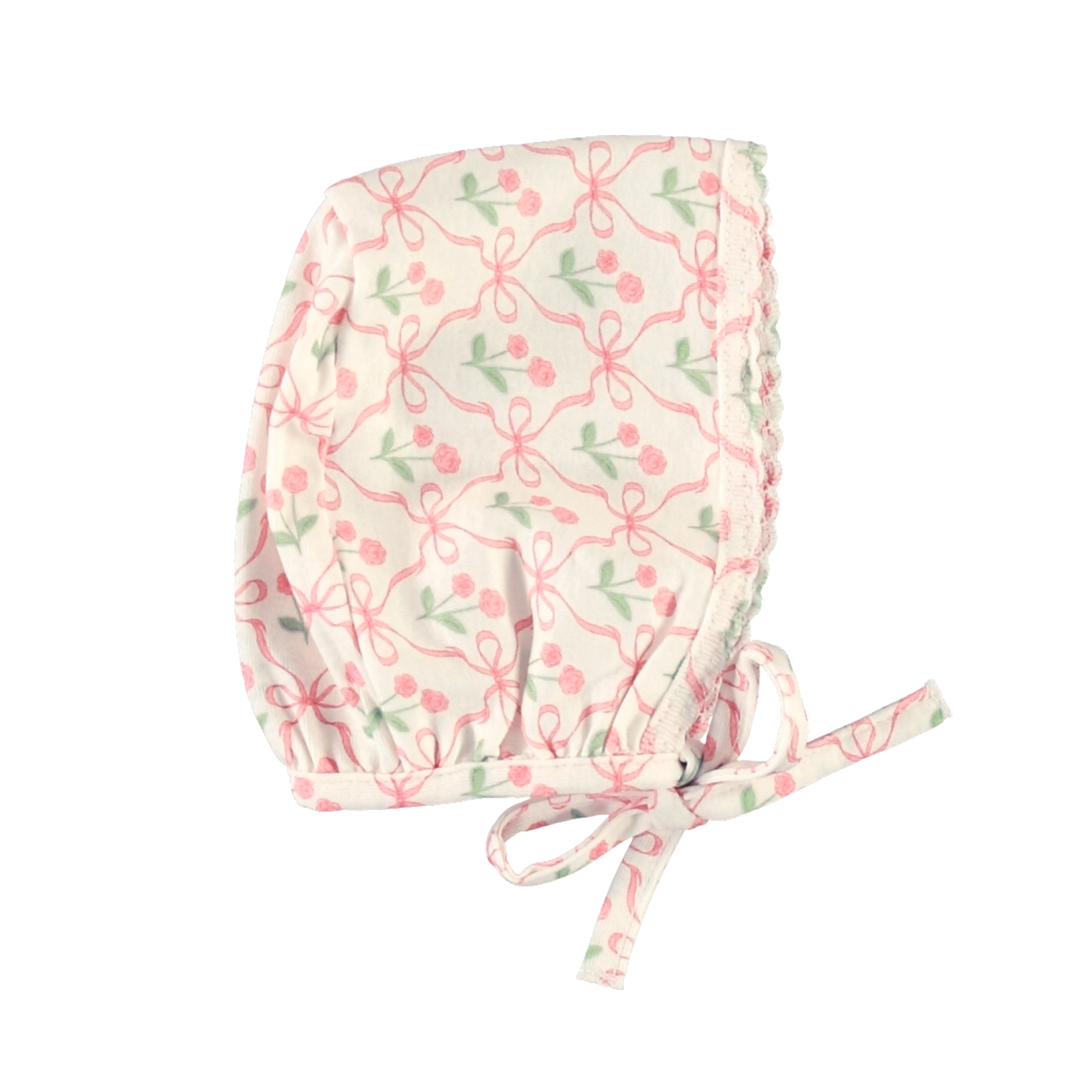 Bebe Organic Geometric Bows Blossom Bonnet – Baby Bonnet