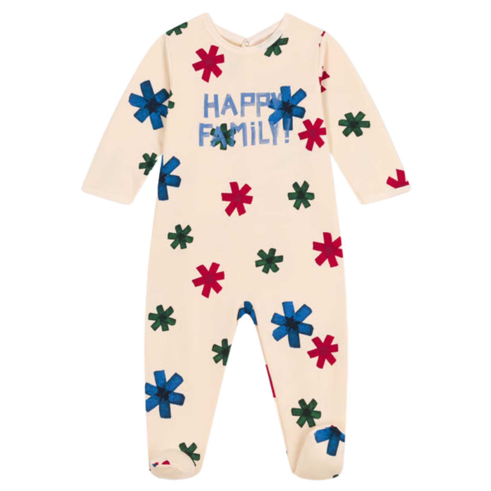 Petit Bateau - Happy Family Printed Footie