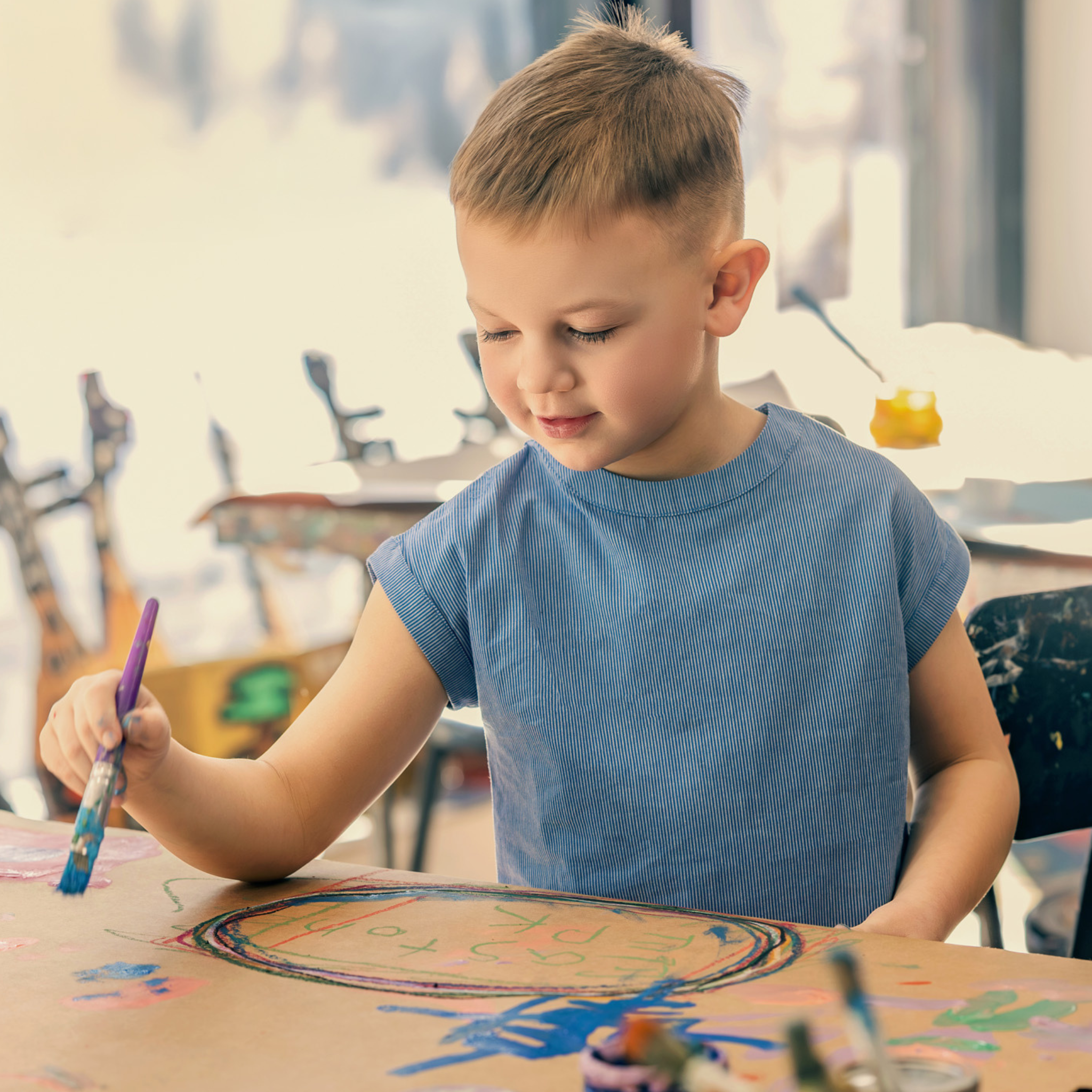 Mini Moda - Maison Stripe Classic Top