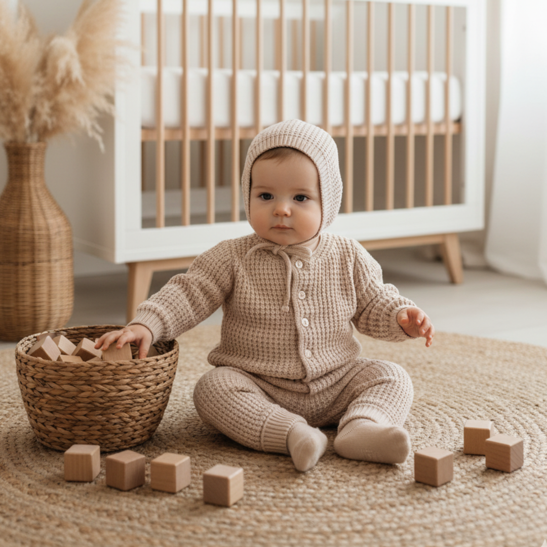 Infant Cardigan 3 Pc Set + Booties - Baby Gift Idea