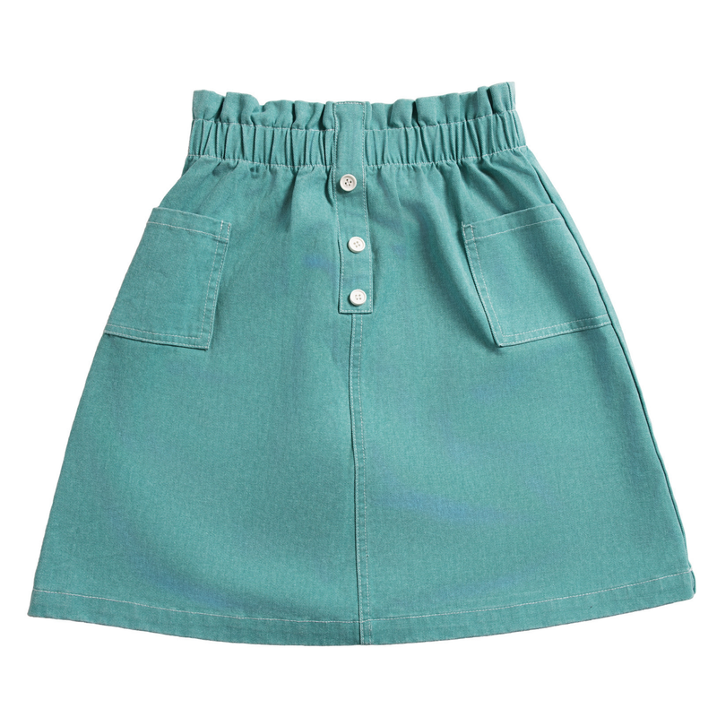 Mode Avant Paris Teal Denim Skirt