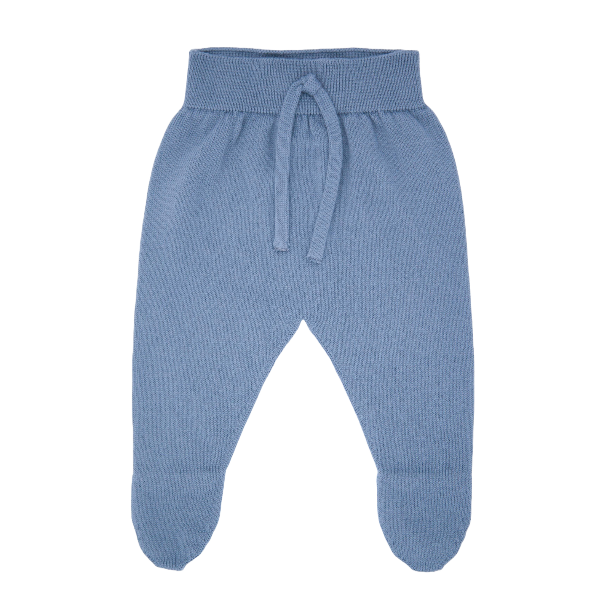 LI + ME Ocean Liam Knit Footie Pants
