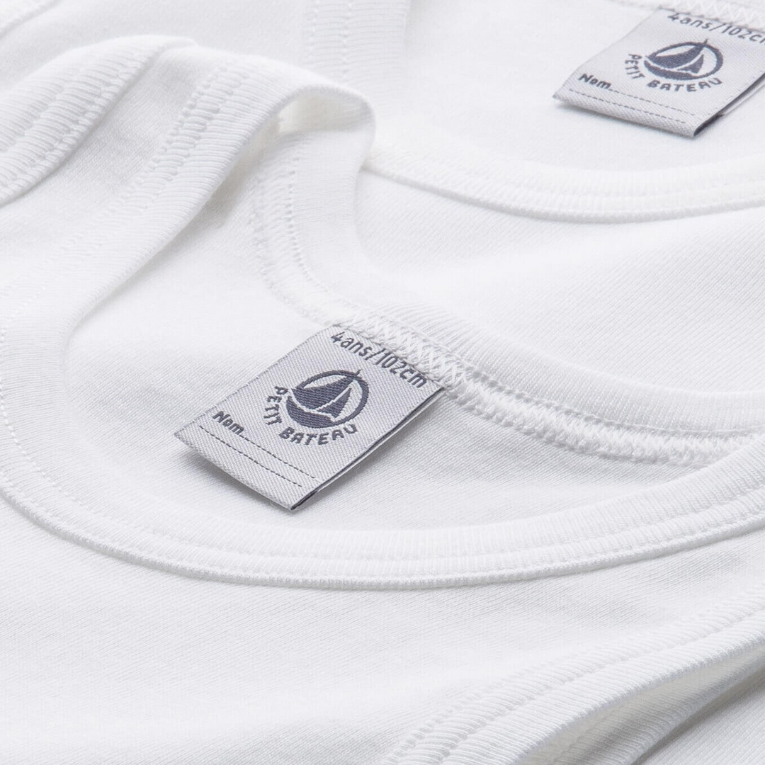 Petit Bateau Pack of 2 white tank tops