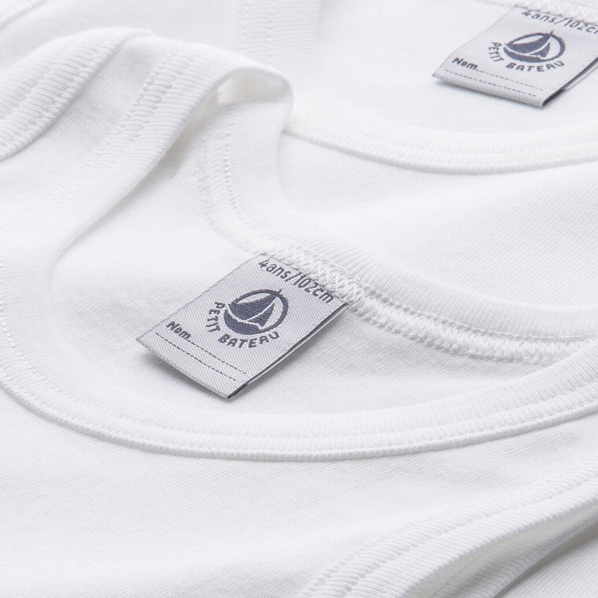 Petit Bateau - Pack of 2 white tank tops