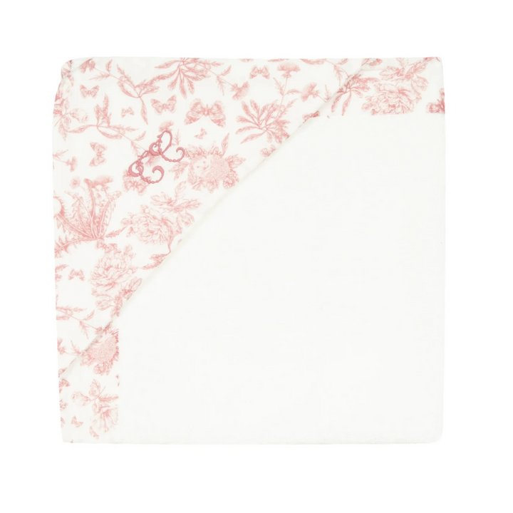 Tartine et Chocolat Rose Toile Hooded Towel