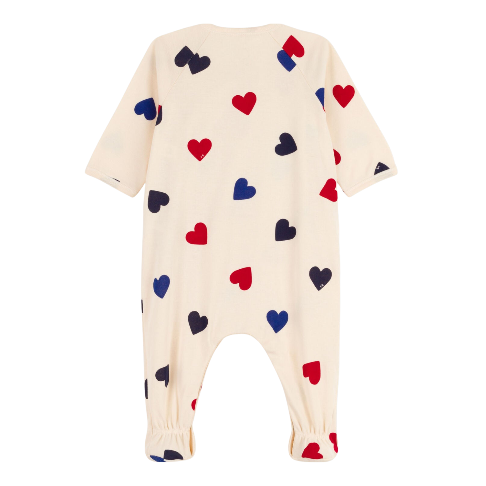 Petit Bateau | Side Snap Heart Footie