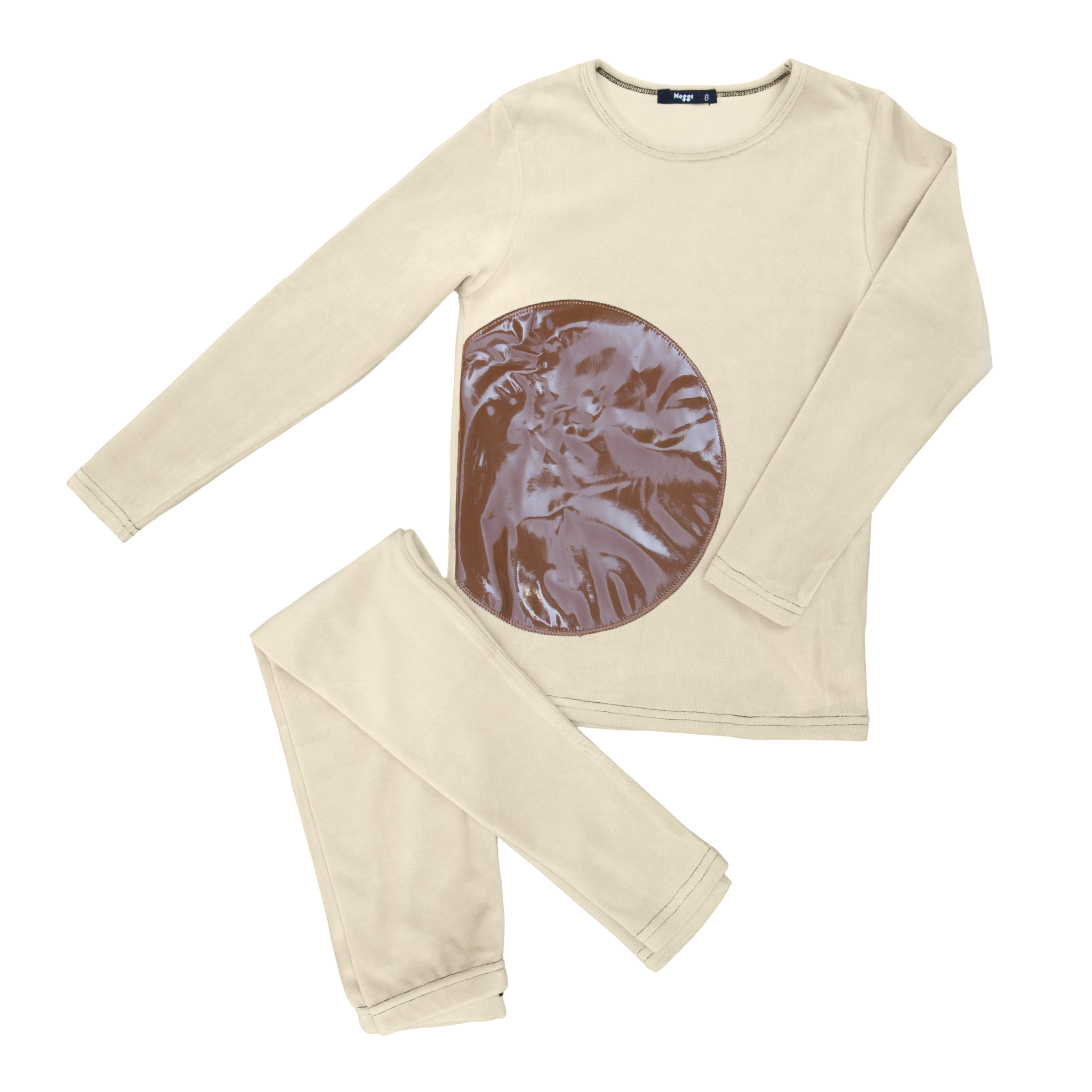 Kids Circle Velour Pajamas by Noggi – Cozy Soft Sleepwear
