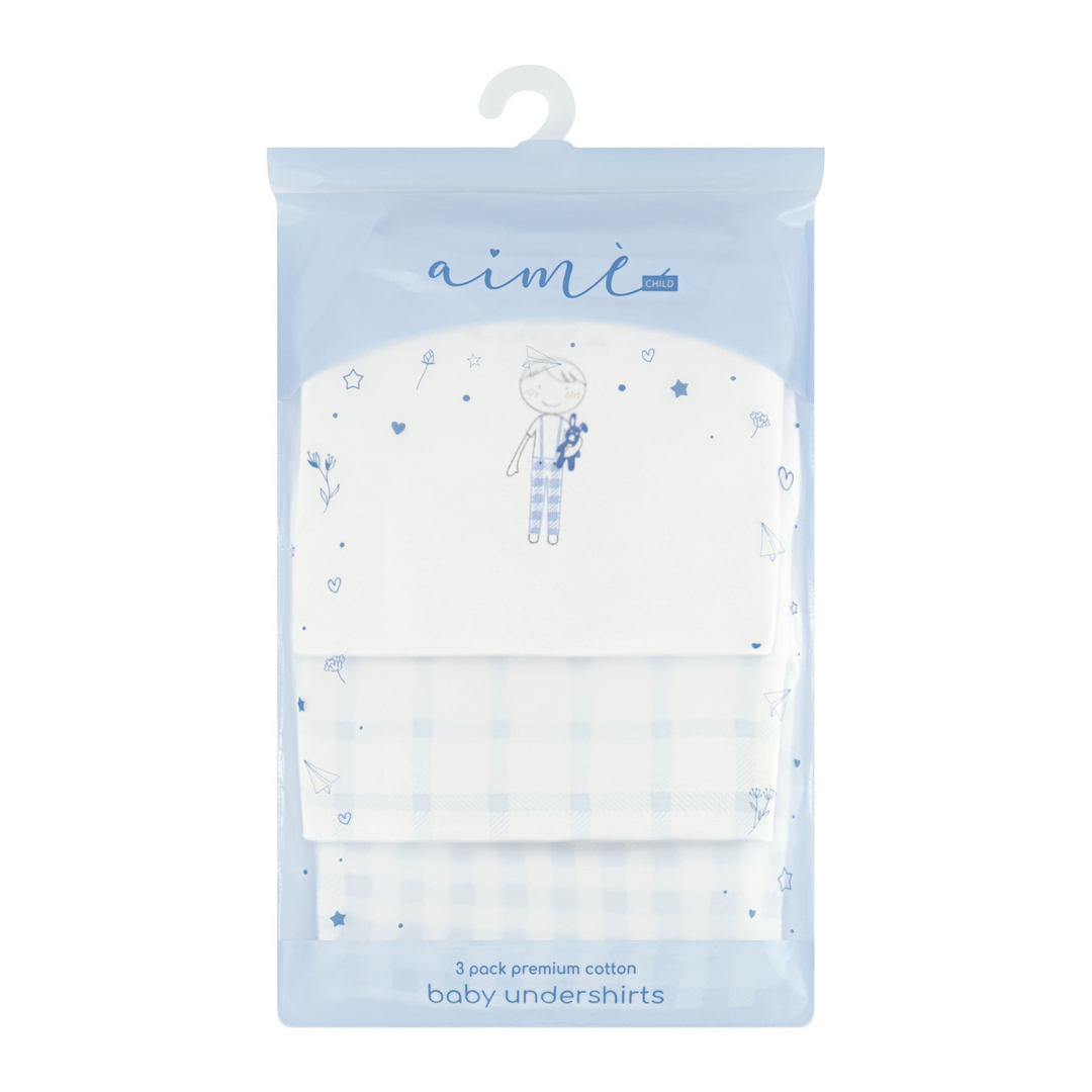 Boys Gingham Sleeveless Bodysuits