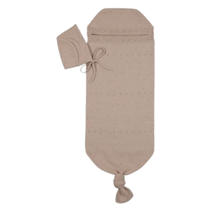 Peluche Bebe - Pointelle Knit Cocoon Set