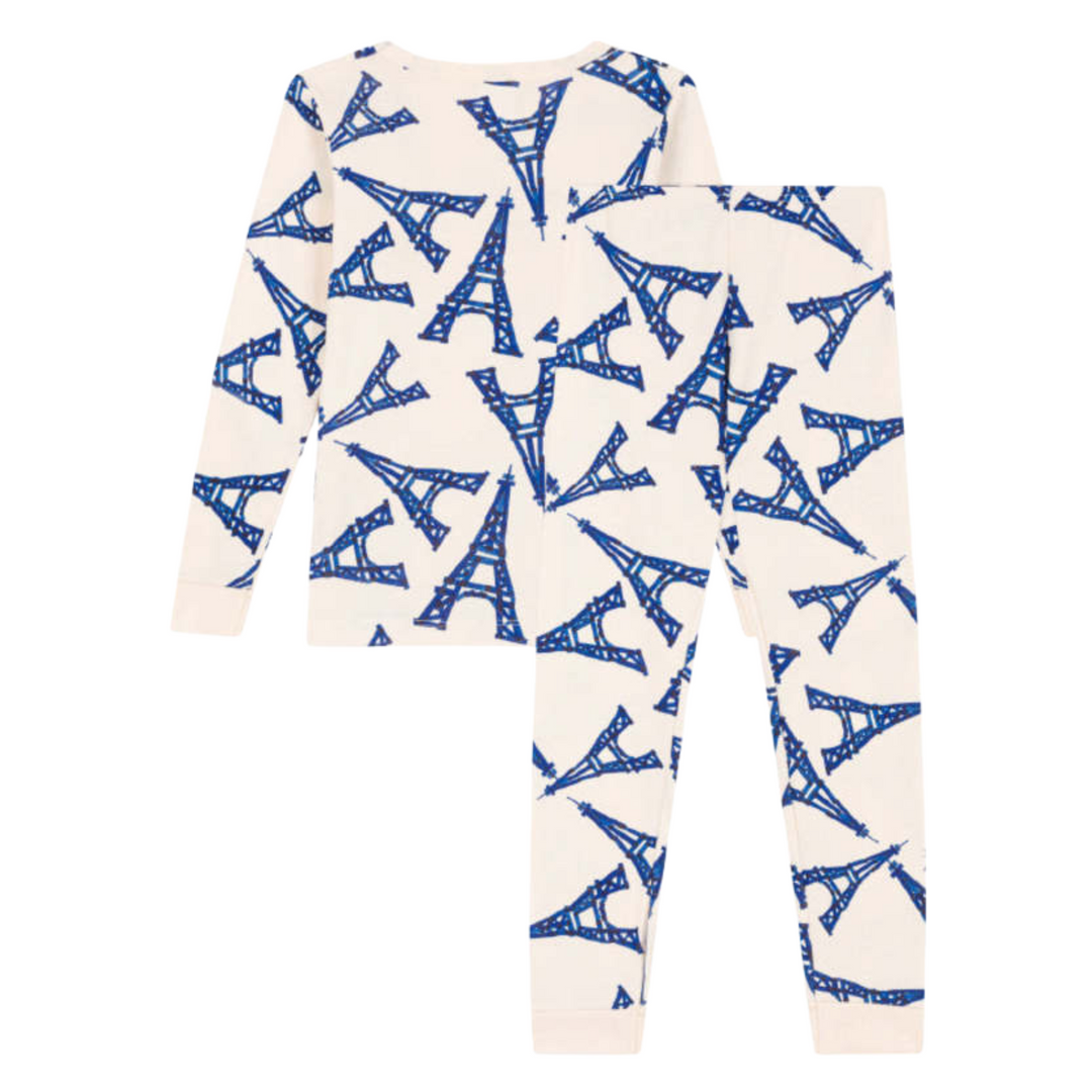 Petit Bateau | Eiffel Tower Pajamas for Kids - Paris