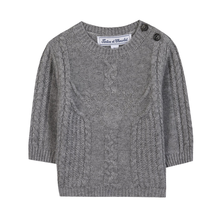 Tartine et Chocolat Grey Signature Sweater