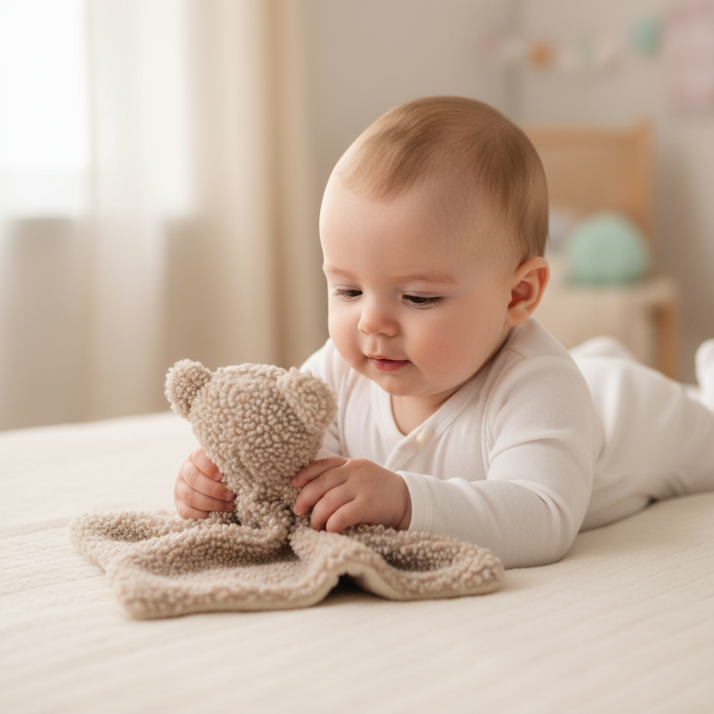 7AM Enfant Lovey Bear – Soft Plush Comfort Toy