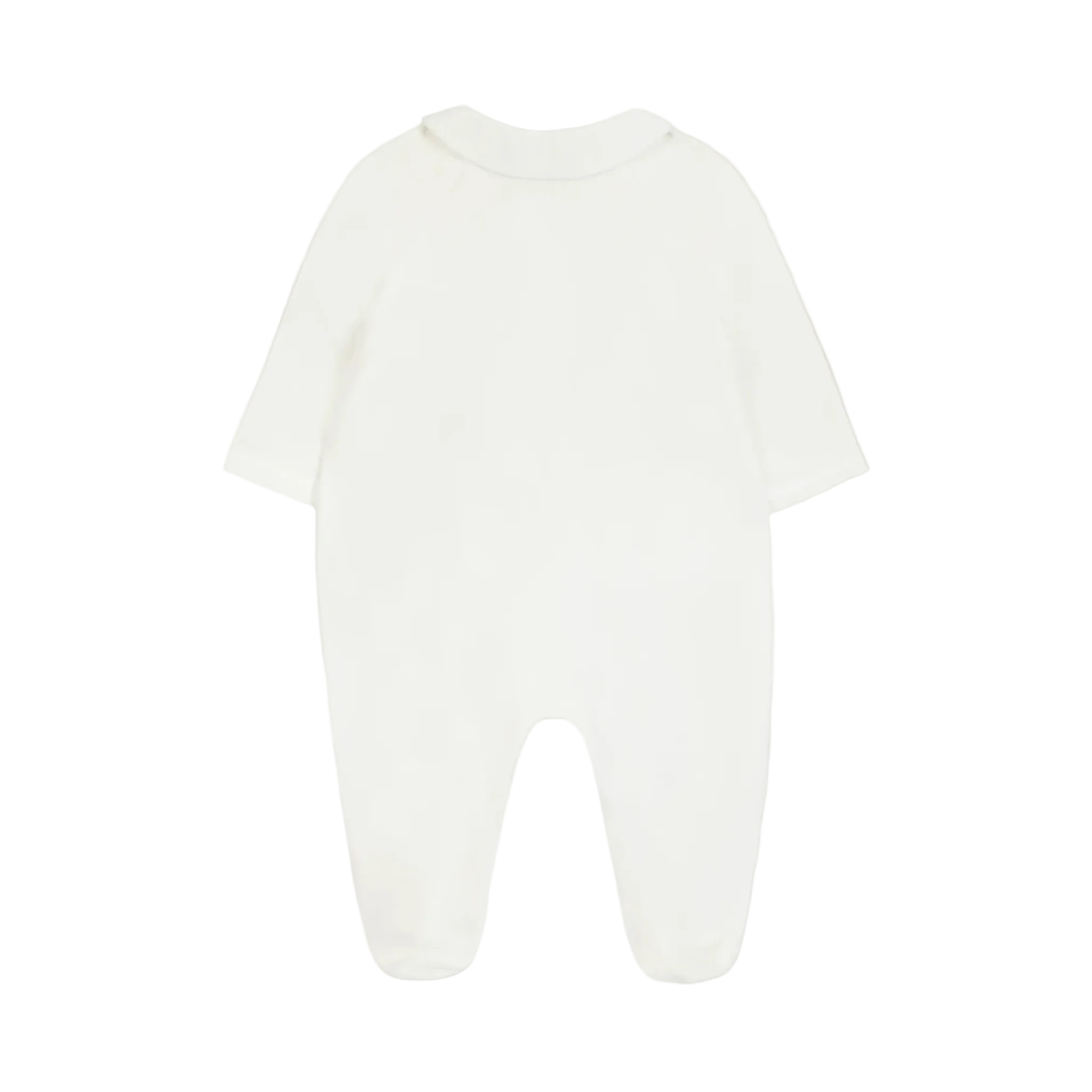 Tartine Et Chocolat Ecru Embroidered Footie